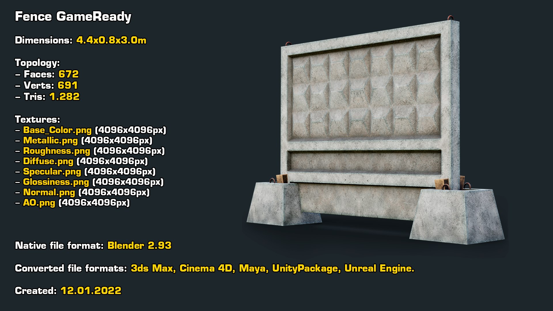 Fence GameReady 3D model https://p.turbosquid.com/ts-thumb/IS/xlcwuK/OE/stats/png/1641992750/1920x1080/fit_q87/469243a240f017d4285c85f5f30b153248ab0e99/stats.jpg