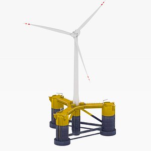3D offshore wind turbine model