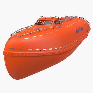 Rescue Lifeboat 3D Model