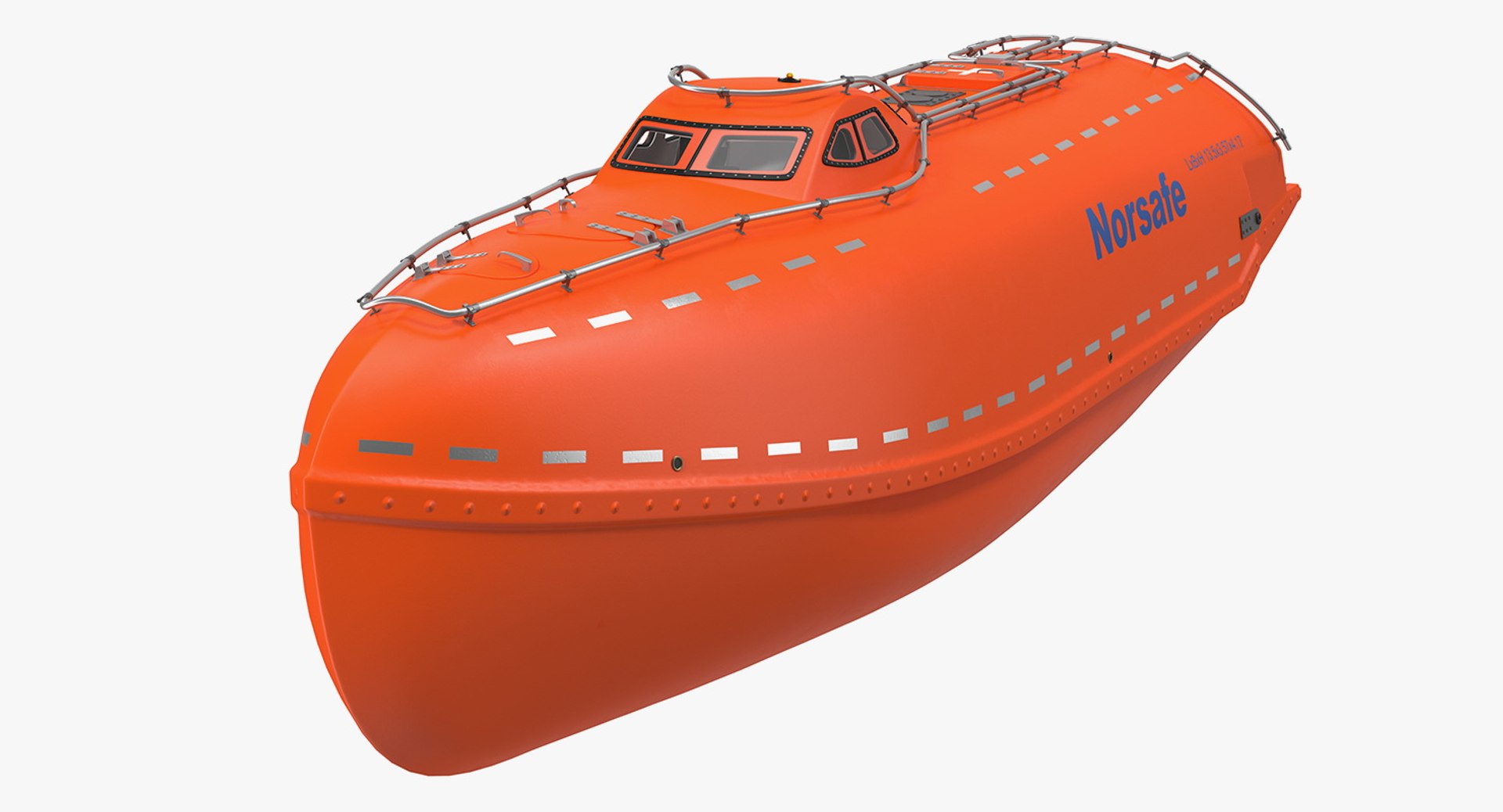 Rescue Lifeboat 3D Model 3D model preview