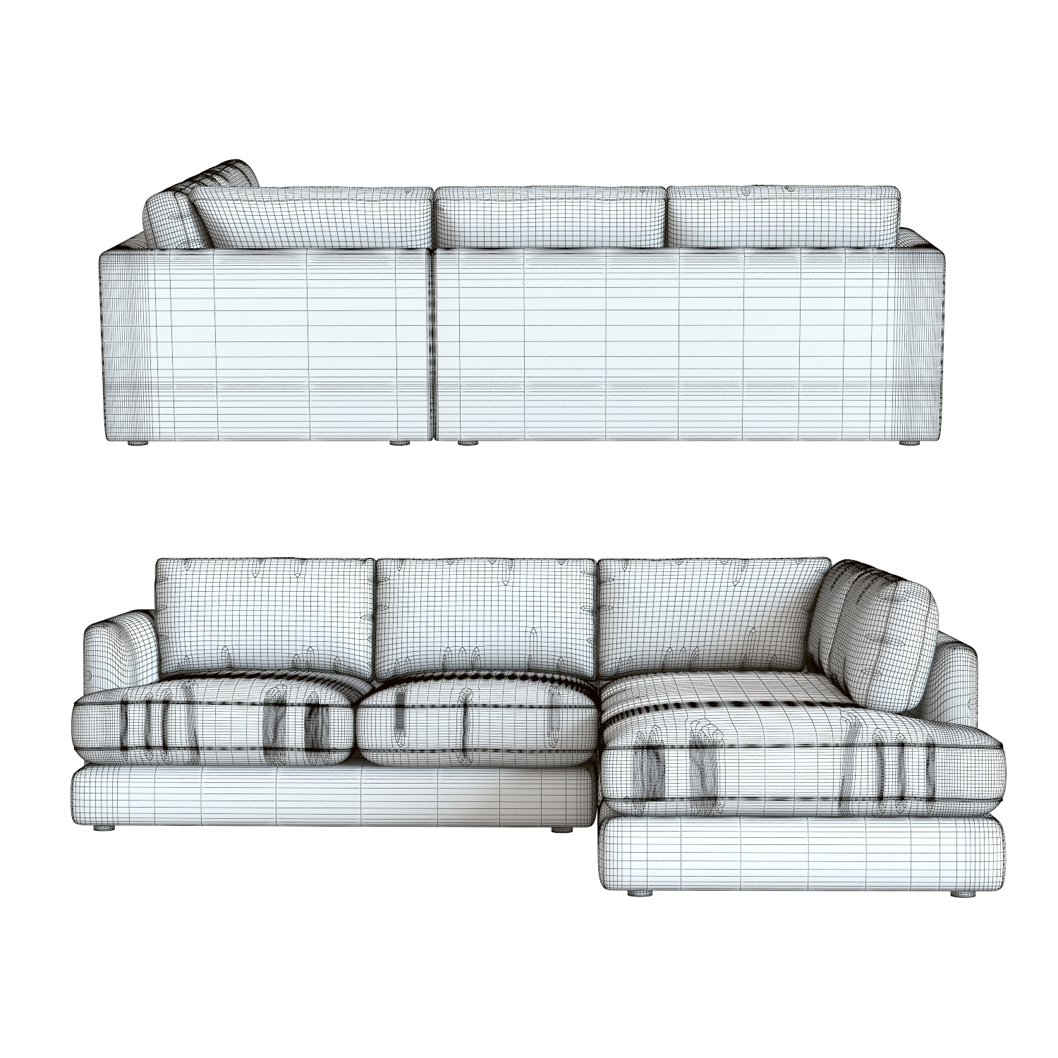 3D west elm haven sectional sofa TurboSquid 1397306