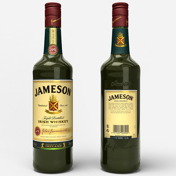 3d max irish whiskey bottle 3