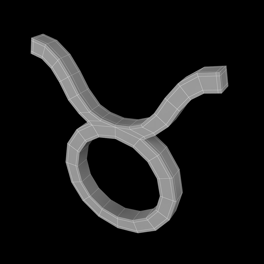 zodiac taurus sign 3d 3ds