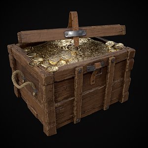 Chest Filled With Coins