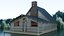Log cottage 3D model
