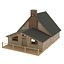 Log cottage 3D model