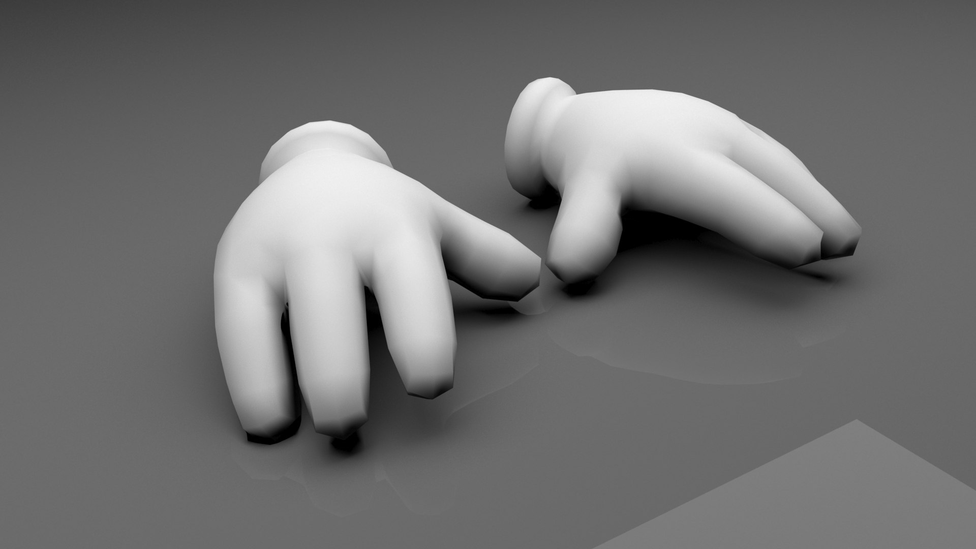 Cartoon Hand 3d Fbx