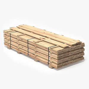 Stack of Wooden Planks PBR