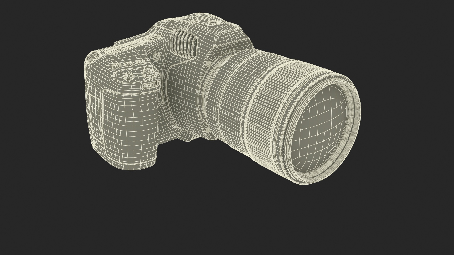 Modern Professional Camera Light On With Lens Model - TurboSquid 2276462