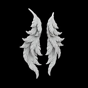 Angelic Feather Earrings model