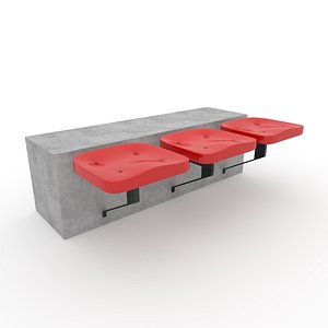 3D Stadium Seats 6