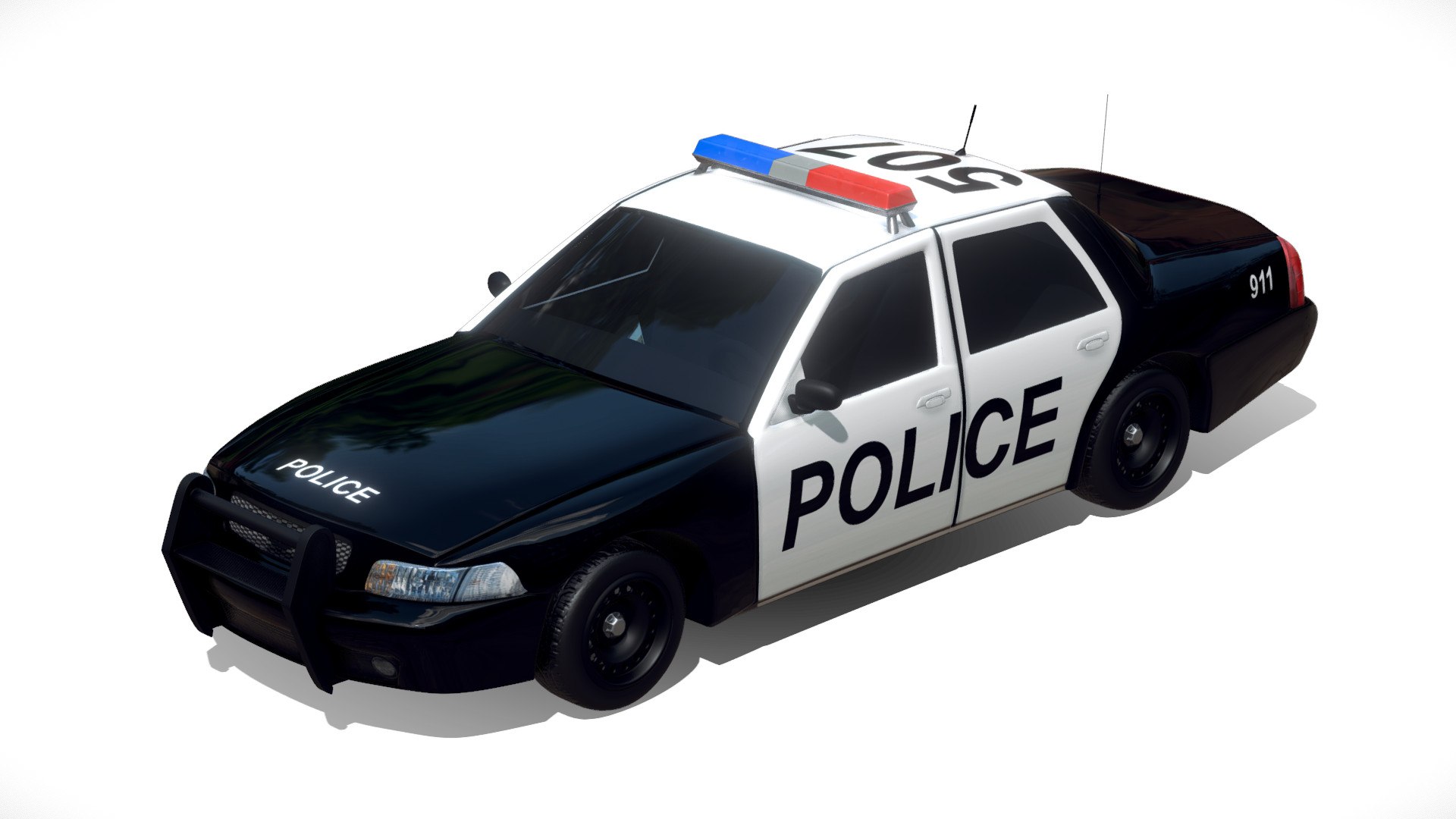 Free 3D Police Car - TurboSquid 2260107