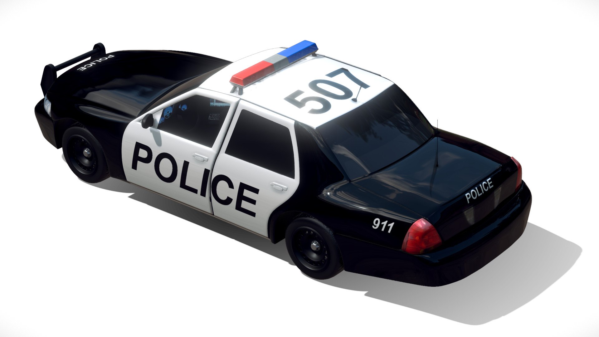 Free 3D Police Car - TurboSquid 2260107