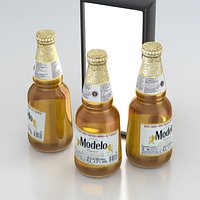 Beer Bottle Modelo Cerveza 355ml