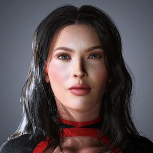 Megan Fox Character 3D Model model