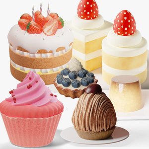 3D model Cake Collection