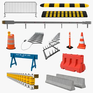 Road Barriers Collection 9
