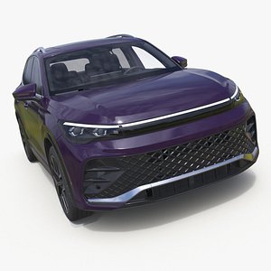 Urban Purple Crossover SUV 3D model