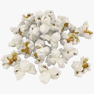 Popcorn 01 Pile 3D