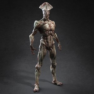 mutant humanoid human 3d max