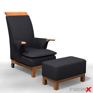 3ds max armchair chair