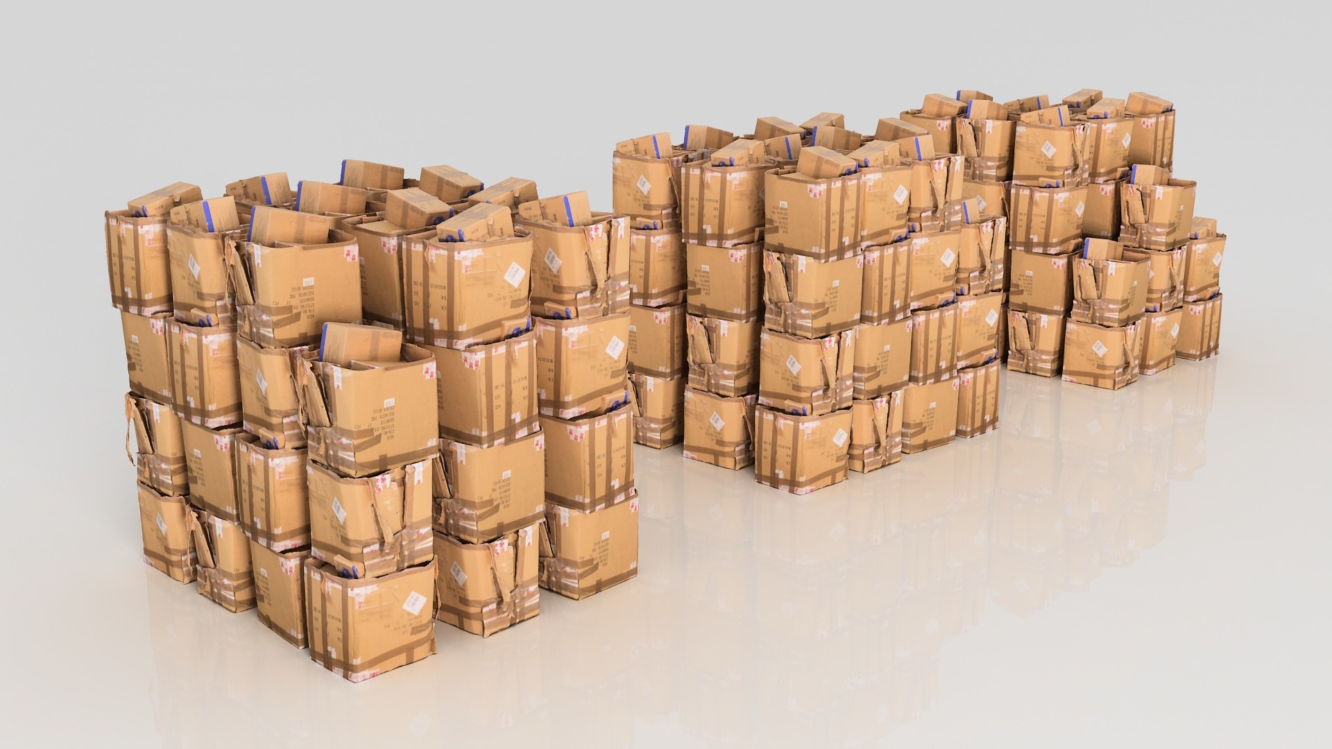 3d Scanned Packed Model