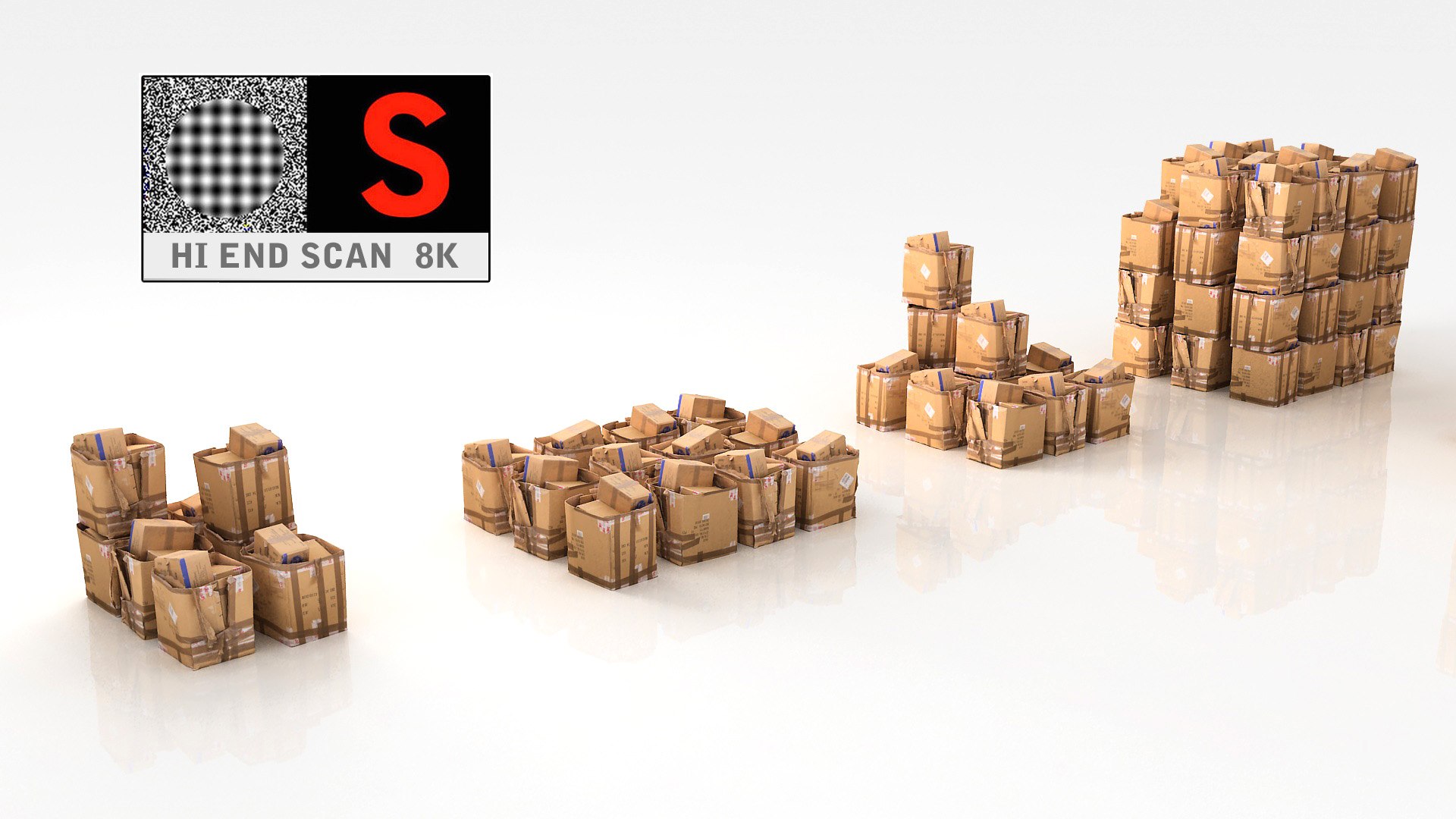 3d Scanned Packed Model