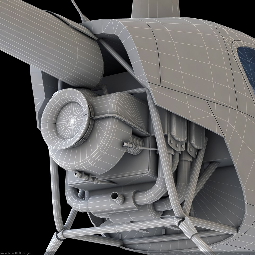 Robinson R22 Helicopter Interior Max