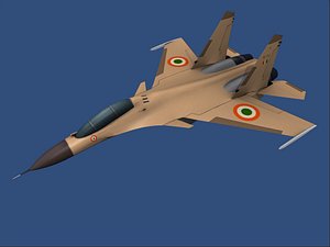 SU 30 MKI,indian jet, fighter plane, fighter jet, low poly, game ready, jet