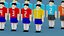 3D Soccer Characters model