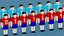 3D Soccer Characters model