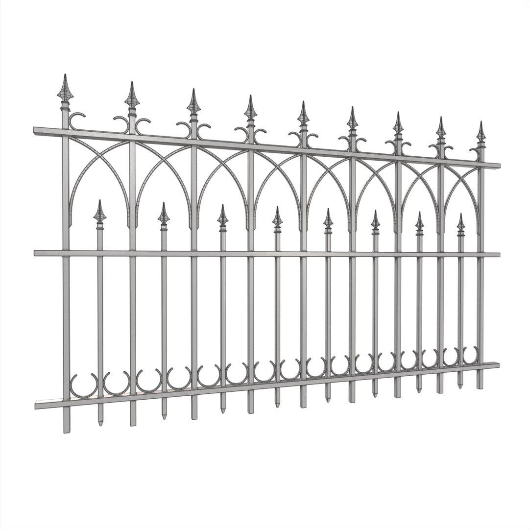 3D IRON MODULAR FENCES SET VOL 1 - TurboSquid 2194656
