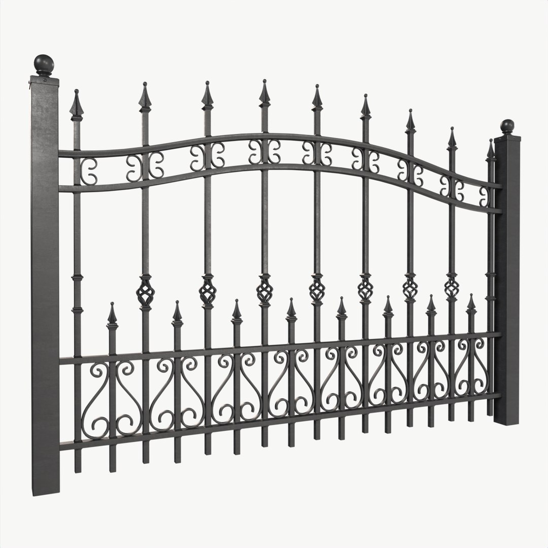 3D IRON MODULAR FENCES SET VOL 1 - TurboSquid 2194656