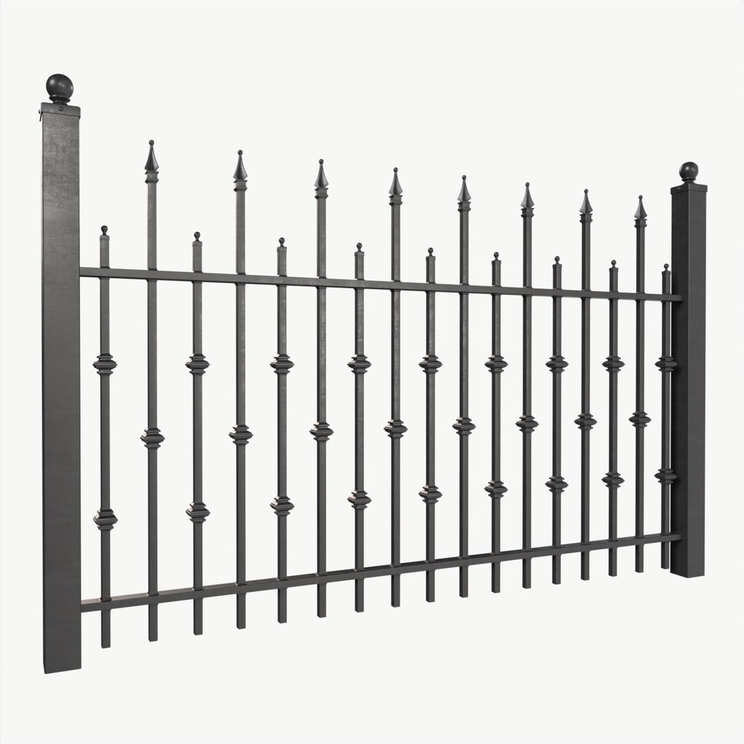 3D IRON MODULAR FENCES SET VOL 1 - TurboSquid 2194656