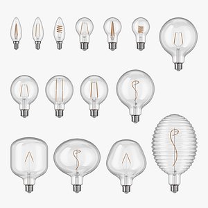 LED Filament Bulb 3D model