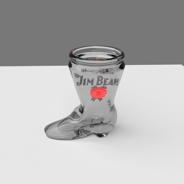 jim beam boot shot glass