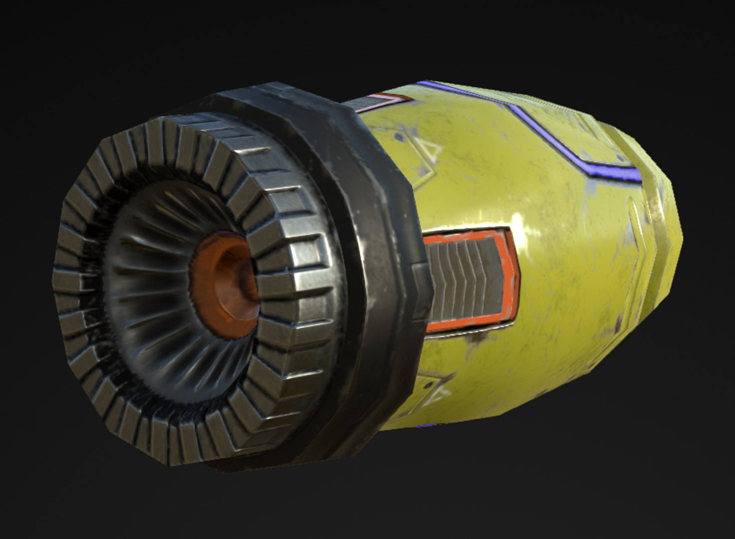 3d Model Low-poly Missile Launcher Pbr