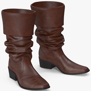 Leather Boots 2 3D model