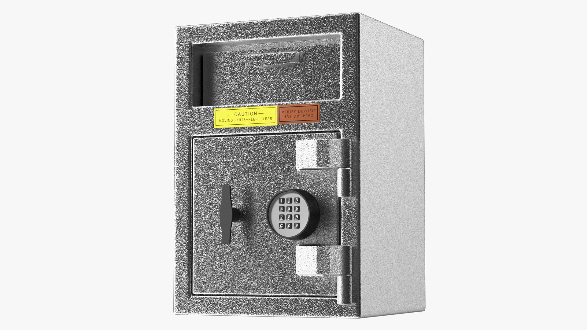 Steel Drop Safe 3D model preview