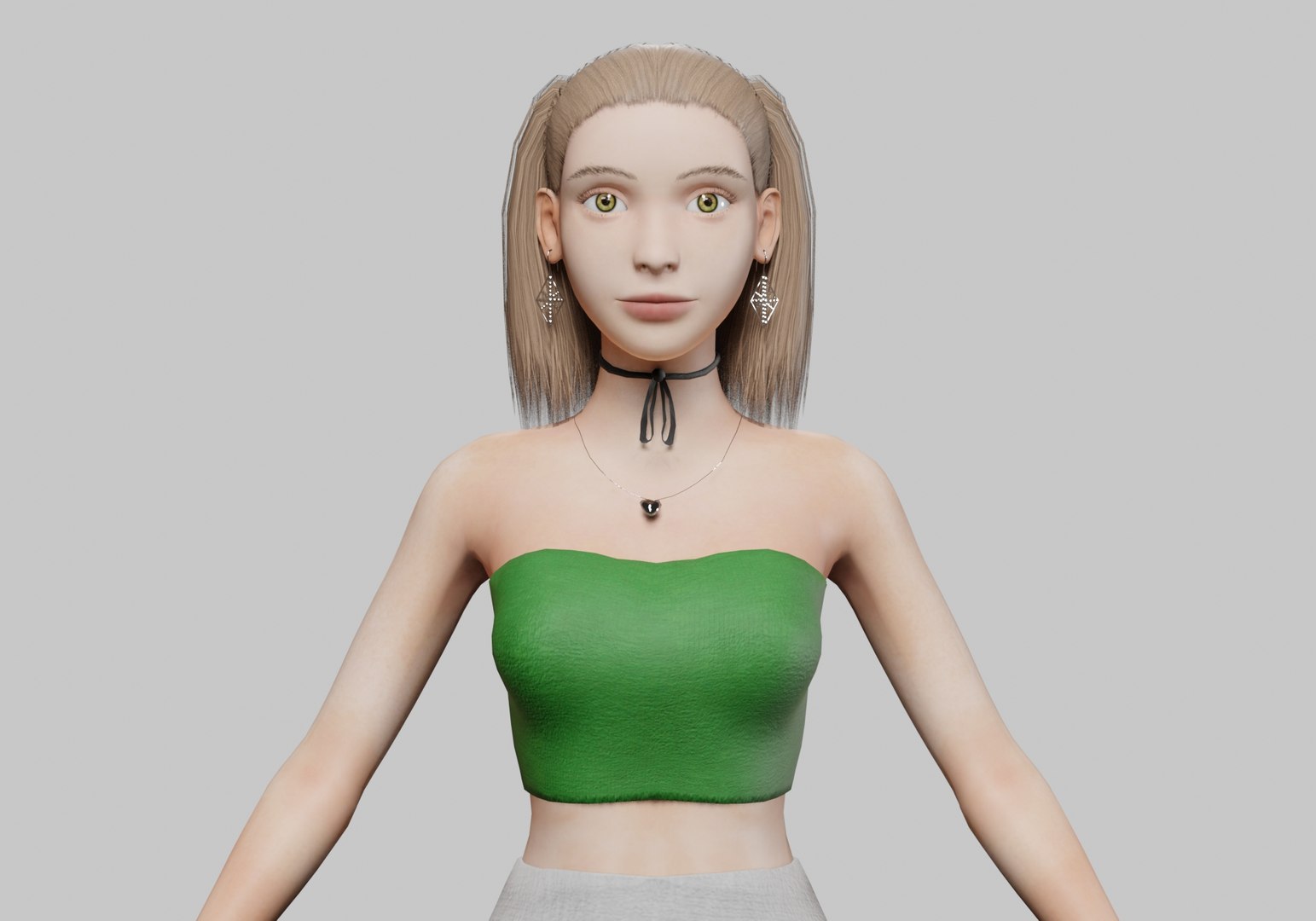 Pretty Basic Woman V24435 3D - TurboSquid 2266813