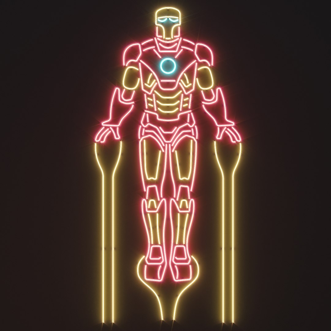 Neon Decor 3 3D Model - TurboSquid 1962976