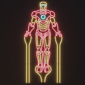 Neon decor 3 3D model