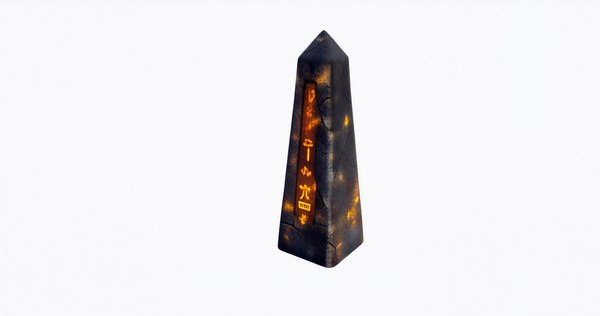 modelo 3d Antiguo obelisco místico con runas brillantes - TurboSquid ...