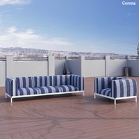 Kartell asia outdoor sofa and armchair