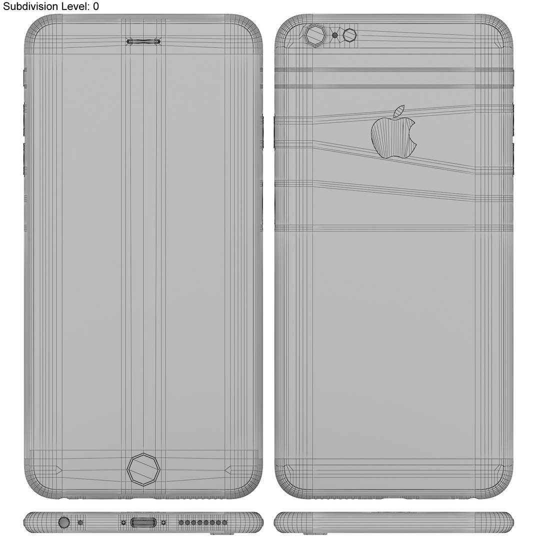 apple iphone 6s 3d model