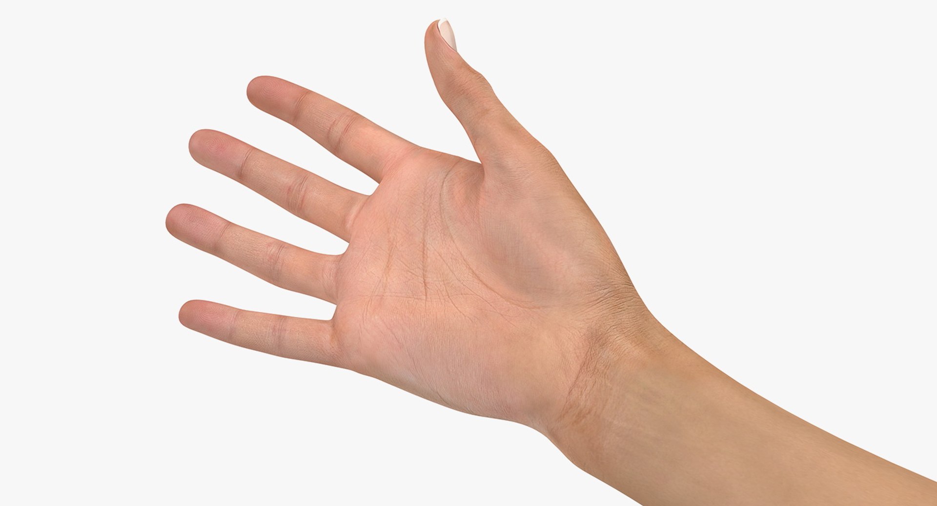 Australian Female Hand Rigged for Cinema 4D 3D model preview