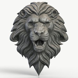 Lion Head 2 Textured