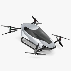Xpeng X2 Flying Car Rigged 3D model