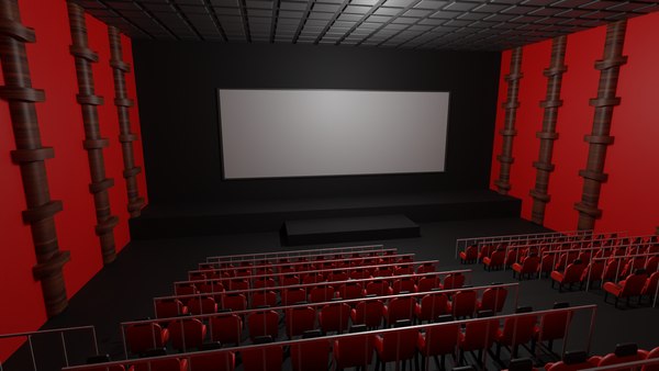 3D модель Интерьер кинотеатра - TurboSquid 2159601