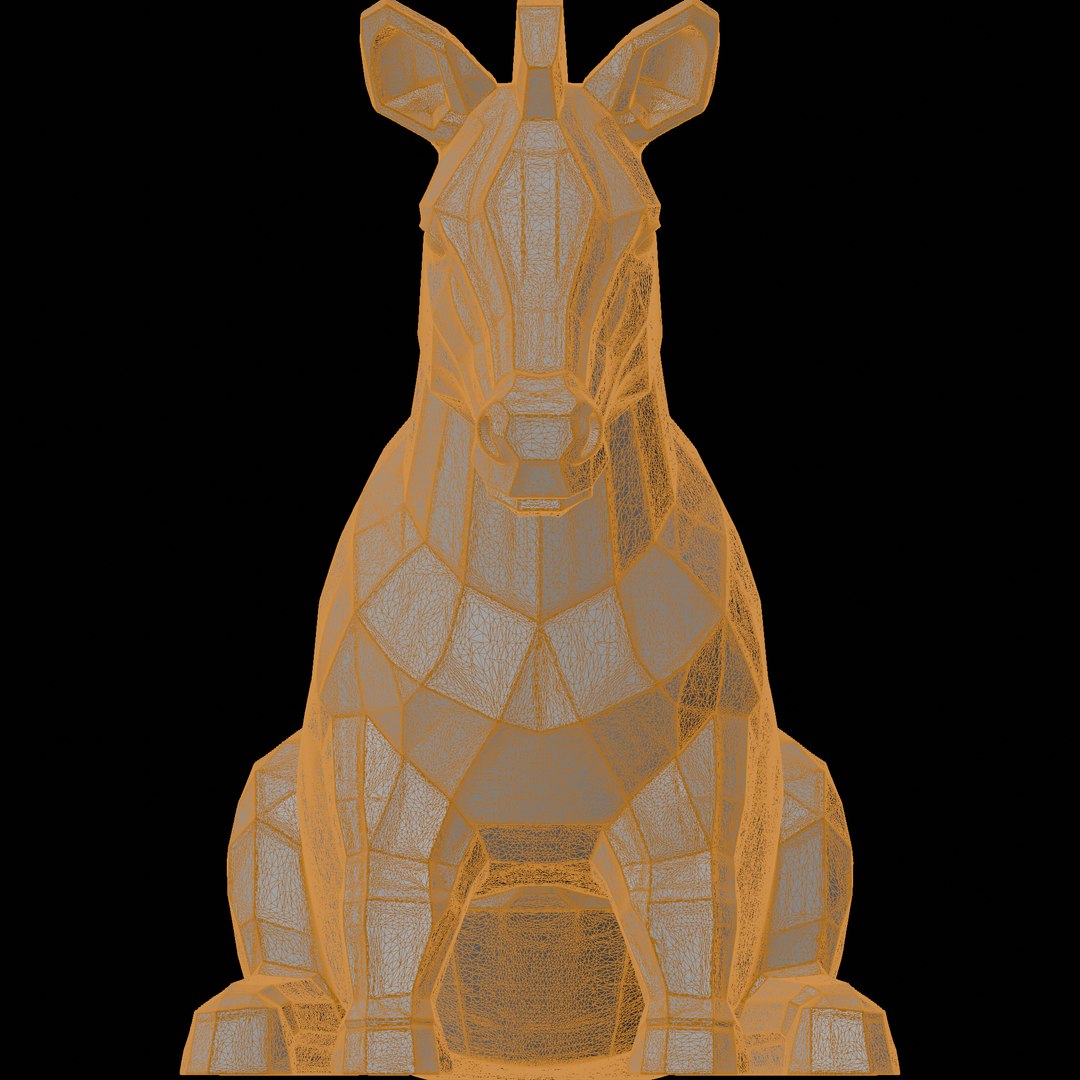 3D Low Poly Donkey Sculpture 3D Print Model Model - TurboSquid 2543138